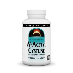 N-Acetyl Cysteine 1000 mg by Source Naturals, Inc.  -  180 Tablet - 1 of 3