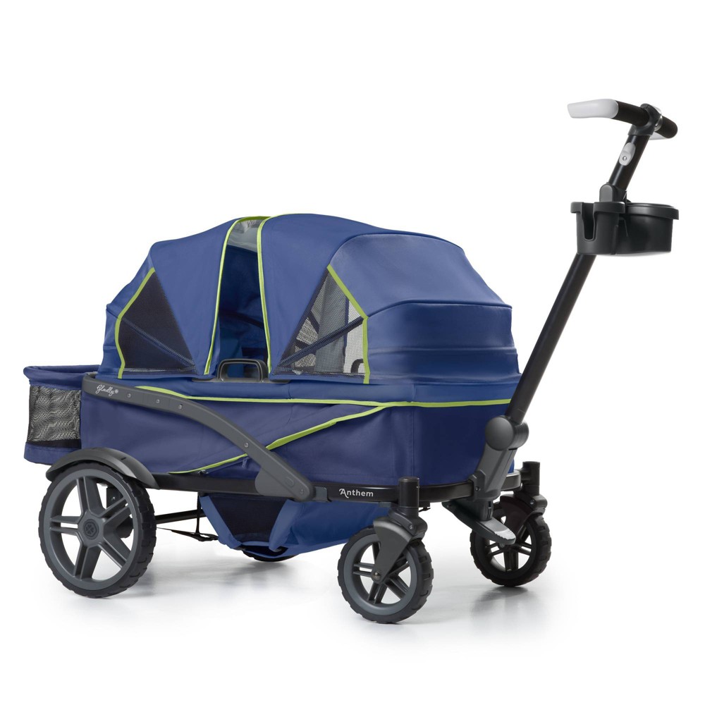 Photos - Pushchair Accessories Gladly Family Anthem4 Wagon Stroller - Neon Indigo