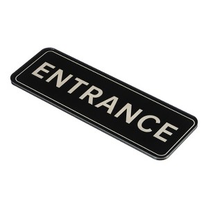Unique Bargains Acrylic Self-Adhesive Decor Home Door ENTRANCE Sign - 1 of 4