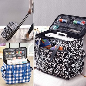 The Lakeside Collection Rolling Sewing Machine Totes - 1 of 4