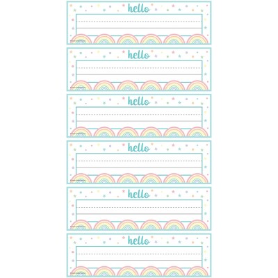 Teacher Created Resources® Pastel Pop Flat Name Plates, 36 Per Pack, 6 ...