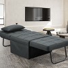 Ainfox Multi-Function Folding Ottoman Couch Bed with Adjustable Backrest Modern Convertible Chair for Living Room Apartment Office - 3 of 4