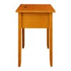 Solid Wood Nightstand with USB Port Honey Oak - Flora Home - image 4 of 4