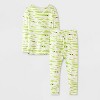 Toddler Girls' Soft Brushed Tight Fit 2pc Donuts and Mummies Pajama Set - Cat & Jack™ Pink - 2 of 3