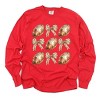Simply Sage Market Coquette Football Chart Garment Dyed Long Sleeve - 2 of 4