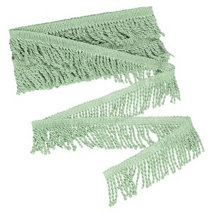 Unique Bargains Polyester Boho Durable Multipurpose Curtain Fringe Trim 2.4 Inch 1 Pc - 1 of 4