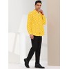 Lars Amadeus Men's Polka Dots Long Sleeves Dress Button Down Shirt - 4 of 4