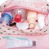 Narwey Small Hanging Travel Toiletry Bag for Women, Travel Bag for Toiletries, Makeup Bag Organizer Make Up Bags Cosmetic Bags for Girls (Cactus) - 2 of 4