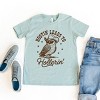 The Juniper Shop Hootin' Leads To Hollerin' Owl Youth Short Sleeve Tee - S - Seafoam - 4 of 4
