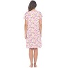 Casual Nights Women's Super Soft Yummy Nightshirt, Short Sleeve Nightgown, Night Dress with Fun Prints & Patterns - 4 of 4