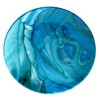 12pc Melamine Fluidity Dinnerware Set Blue - Certified International: Dishwasher-Safe, Marble Pattern, Service for 4 - 3 of 4
