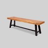 Carlisle 3pc Rustic Wood Patio Dining Set - Christopher Knight Home - 4 of 4