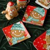 Certified International (Set of 4) 8.5" Christmas Whimsy Gingerbread Dessert Plates - 4 of 4