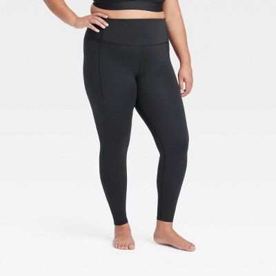 Women's Everyday Soft Ultra High-Rise Pocketed Leggings - All In Motion™ Black XXL