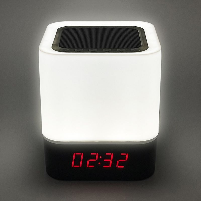 ZTECH Color Changing Wireless Alarm Clock Speaker, 3 of 6