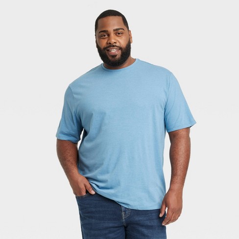 Men\'s Big & Tall Every Wear Short Sleeve T-shirt - Goodfellow & Co™ Cyber  Blue 5xlt : Target