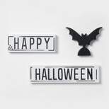 3pc Halloween Happy Haunting Block Sign - Hyde & EEK! Boutique™