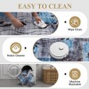 Modern Floral Area Rug Indoor Large Washable Floor Carpet Rug Contemporary Aesthetic Bedroom Rug Non Slip Accent Throw Rug for Dining Room Bedroom - 3 of 4