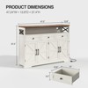 Sideboard Buffet Cabinet, 47.2" Wood Coffee Bar Station for Kitchen, Dining/Living Room, Hallway - 2 of 4