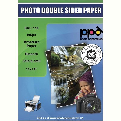 PPD Matte Double Sided Photo Paper (Brochure Paper) 11x14" 100 sheets 130 gsm for Inkjet Printers