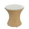 3-Piece Patio Set Table And Chairs,  Modern Patio Chairs With Seat And Back Cushions, Wicker Chairs With Coffee Table-Cuddlewood - 3 of 4