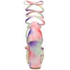 Allegra K Women's Opened Toe Tie Dye Platform Chunky Heel Lace Up Sandals - 3 of 4