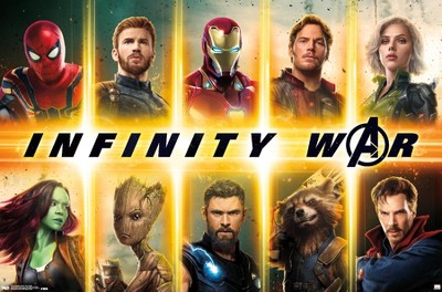 34 X 22 Marvel Cinematic Universe: Avengers: Infinity War One Sheet  Premium Poster - Trends International : Target