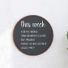 Merrick Lane Round Magnetic Chalkboard with Eraser, Chalk and Solid Wood Frame - 2 of 4