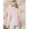 Blazers for Women Business Casual Long Sleeve Lapel Open Front Suit Jacket Work Blazer with Pockets - 4 of 4