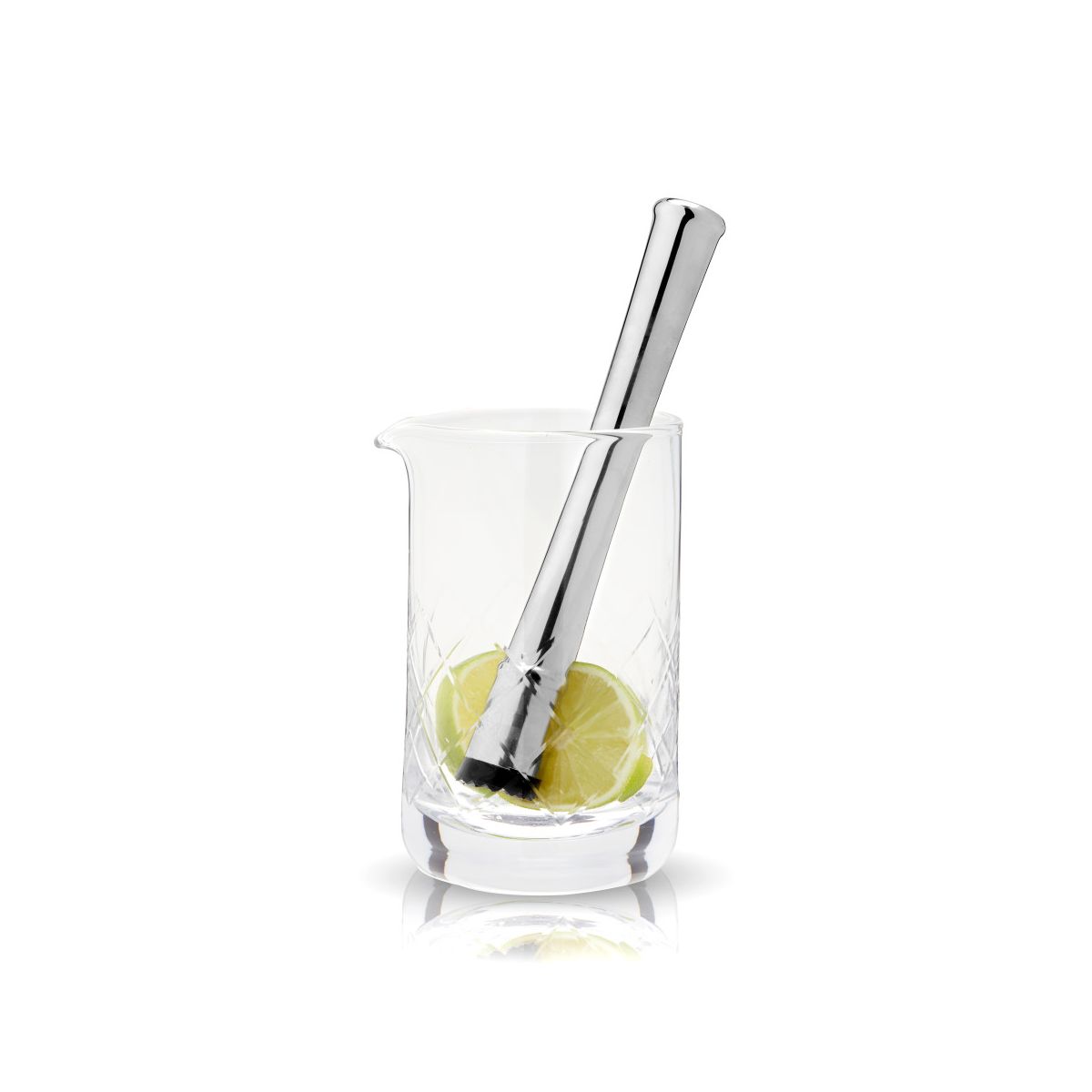 Viski Stainless Steel Cocktail Muddler for Mojito, Mint Julep, Fruits, Herbs and Spices, Ergonomic Handle, Home Bar, Bartender Tools, Gifts for Men - thumbnail 8