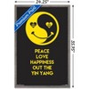 Trends International Peace Love Happy Framed Wall Poster Prints - 3 of 4