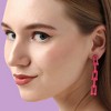 SOHI Women's Gold Chainlink Drop Earrings - 3 of 3