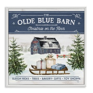 Stupell Industries Christmas on Farm Phrase, 24" x 24" - 1 of 4