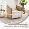 NicBex Swivel Accent Chair Modern 360 Degree Barrel Chair Club Chair Leisure Arm Chair Sofa Chair for Living Room, Bedroom, Office - image 4 of 4