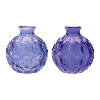 Melrose Bubble Glass Bud Vase (Set of 2)