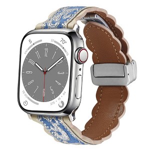 HTUTWOO Personality Embroidery Apple Watch Bands, Sports Watch Straps 38/40/41/42/44/45/46/49mm, for iWatch Series 11 10 9 8 7 6 5 4 3 2 1 SE Ultra - 1 of 4