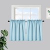 Waffle Weave Waterproof Small Curtain - Decorative Window Cover. Water-Resistant, Easy to Clean & Ideal for Kitchen, Bathroom, RV or Small Spaces - 3 of 4