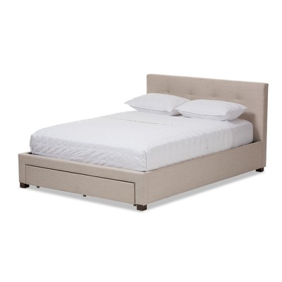 target king platform bed