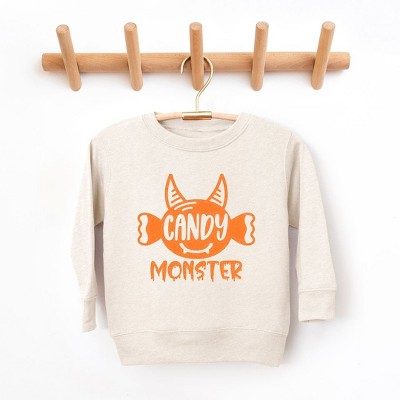 The Juniper Shop Candy Monster Horns Glitter Youth Ultra-Soft Graphic Sweatshirt
