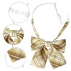 INSPIRE CHIC Women's Plaid Uniform Pre-tied Knot Cute Stylish Colorful Bow Ties - 3 of 4