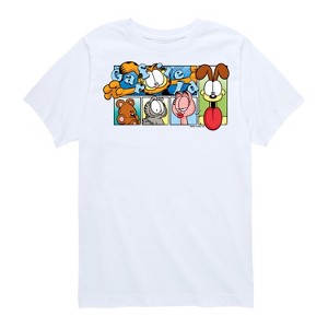 Boys' - Garfield - Character Grid Short Sleeve Graphic T-Shirt - 1 of 4