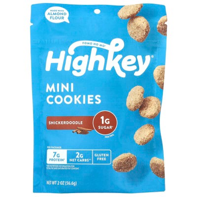 HighKey, Mini Cookies, Snickerdoodle, 2 oz