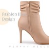 Perphy Women's Slouching Style Pointed Toe Stiletto Heel Ankle Boots - 4 of 4