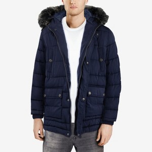 X RAY Men's Hooded Puffer Jacket Winter Parka Jacket Warm Ski Coat - 1 of 4