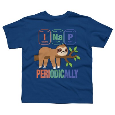 Boy's Design By Humans Funny Science Sloth i Nap Periodic Sloths Lovers By yargic T-Shirt