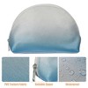 Unique Bargains Small Half Moon Makeup Bag Gradient Blue Gray 1 Pc - 3 of 4