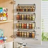 Kemimoto 4 Pack Spice Rack Wall Mount,Upgraded Connectable Seasoning Organizer for Space-Saving,Hanging Spice Storage for Cabinet/Pantry Door - 2 of 4