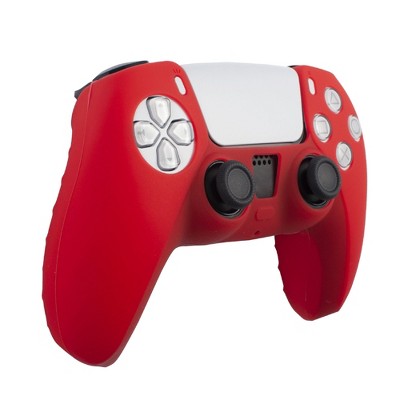 Insten Controller Grip Cover Case Compatible with PS5 Controller - Protective Silicone Skin, Red