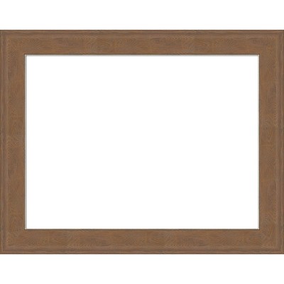 Amanti Art Alta Brown Grey Framed Dry Erase Magnetic Board