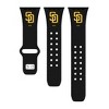 MLB San Diego Padres Apple Watch Compatible Silicone Band - Black
 - 2 of 3
